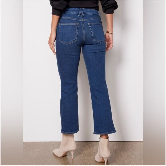 Good American Jeans Womens 30 Blue811 Good Legs Crop Mini Bootcut Stretch Denim - Picture 2 of 13